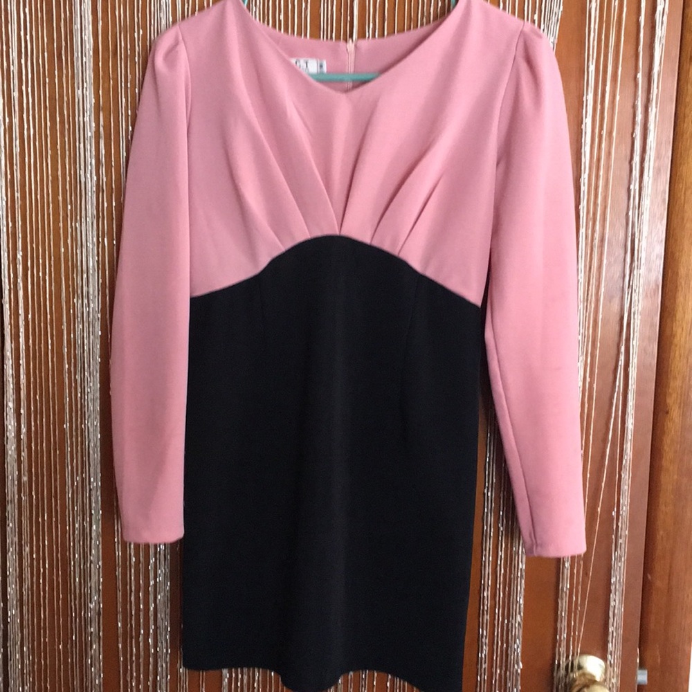 Pink Middle Size Body Wrapping Dress